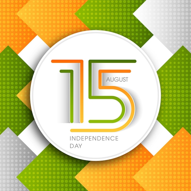 Illustration de la fête de l'indépendance indienne 15 août
