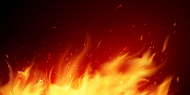 Illustration de feu réaliste