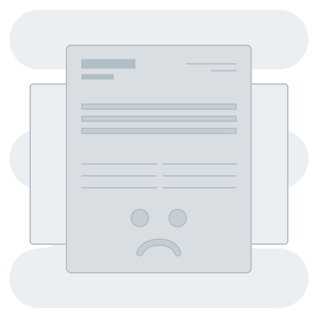 Illustration de fichier vide parfaite pour les projets uiux d'interface utilisateur
