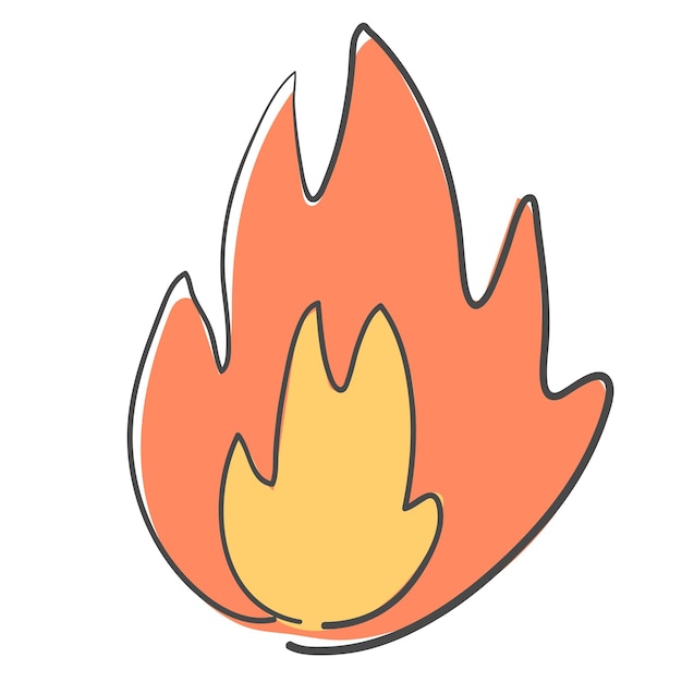 Illustration De La Flamme Du Feu