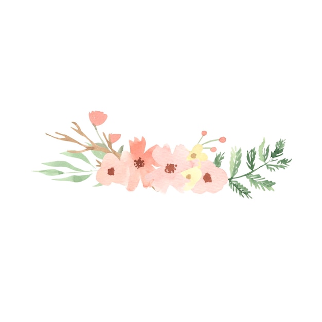 Illustration De Fleur Aquarelle Pour Les Enfants