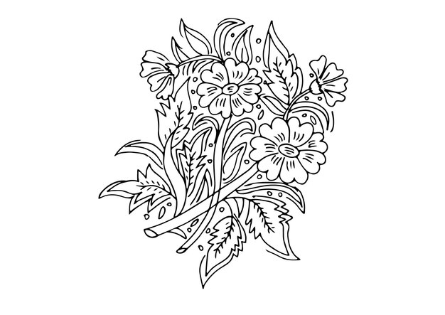 Illustration De Fleur De Croquis