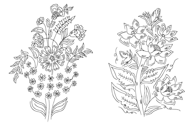 Illustration De Fleur De Croquis