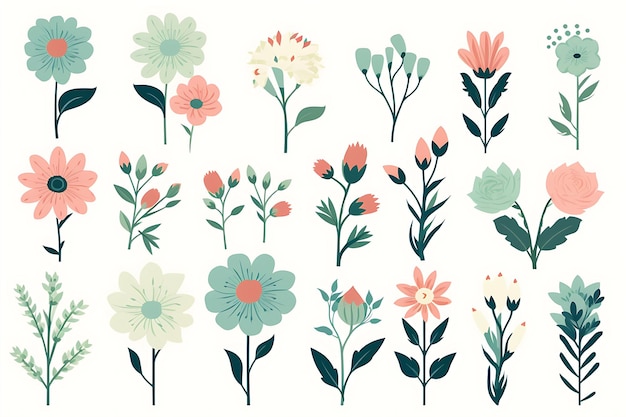 Illustration Des Fleurs Colorées