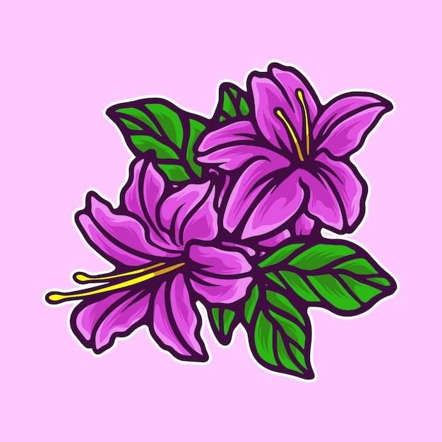 Vecteur illustration de fleurs de lys