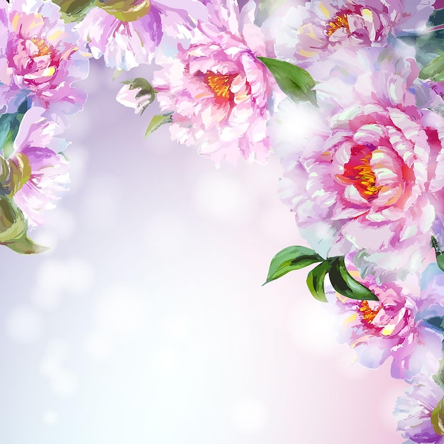 Une illustration florale époustouflante capturant l'essence de la célébration du printemps et l'esprit des femmes