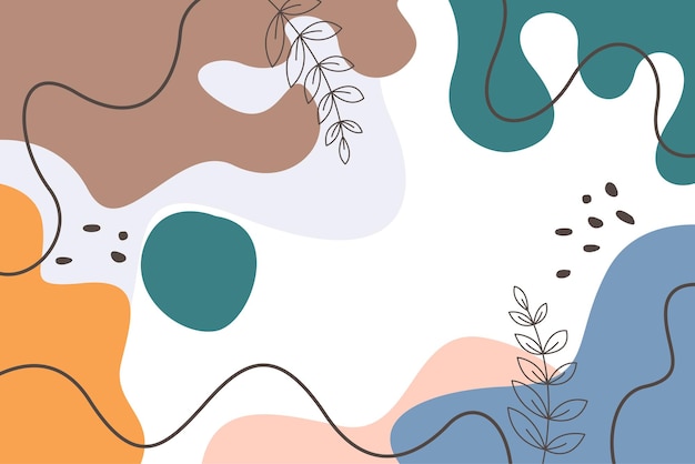 Illustration de fond abstrait doodle dessinés à la main
