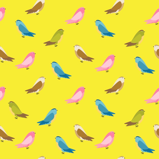 Illustration de fond abstrait oiseau sans soudure