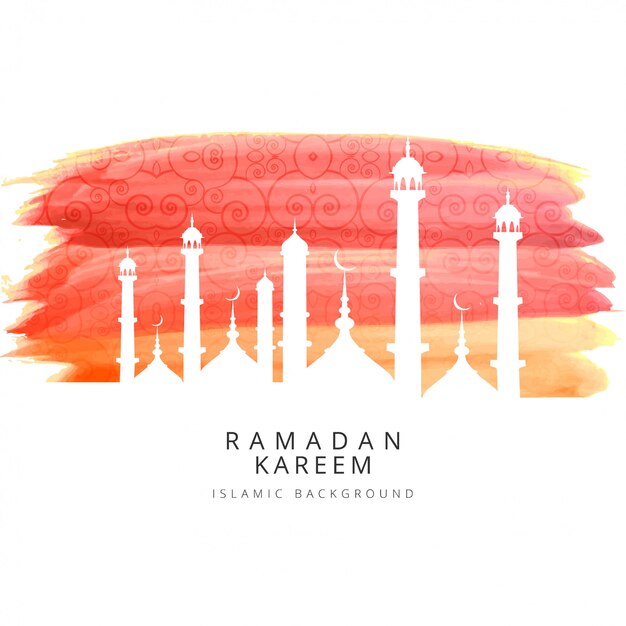 Illustration De Fond Coloré Ramadan Kareem