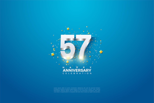 Illustration De Fond Du 57e Anniversaire