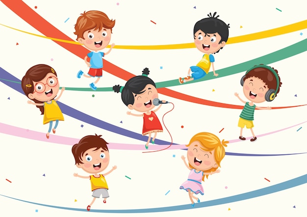 Illustration de fond d'enfants