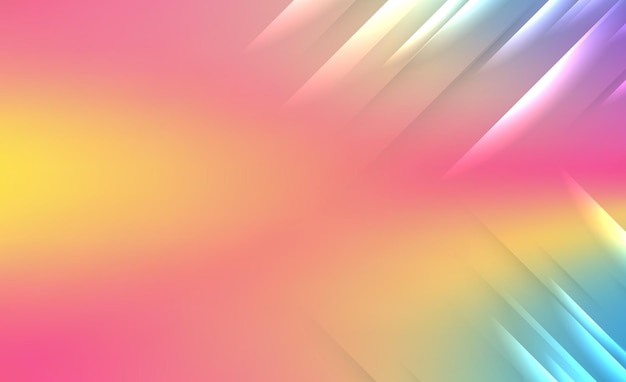 Illustration de fond à gradient vectoriel coloré jaune bleu et rose