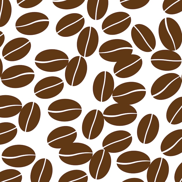 illustration de fond de grain de café