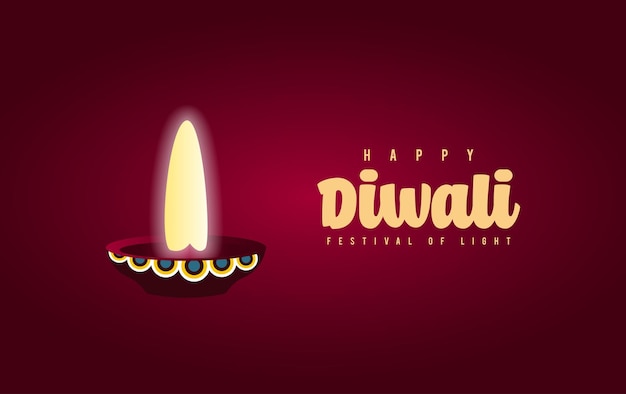 Illustration de fond joyeux jour de diwali