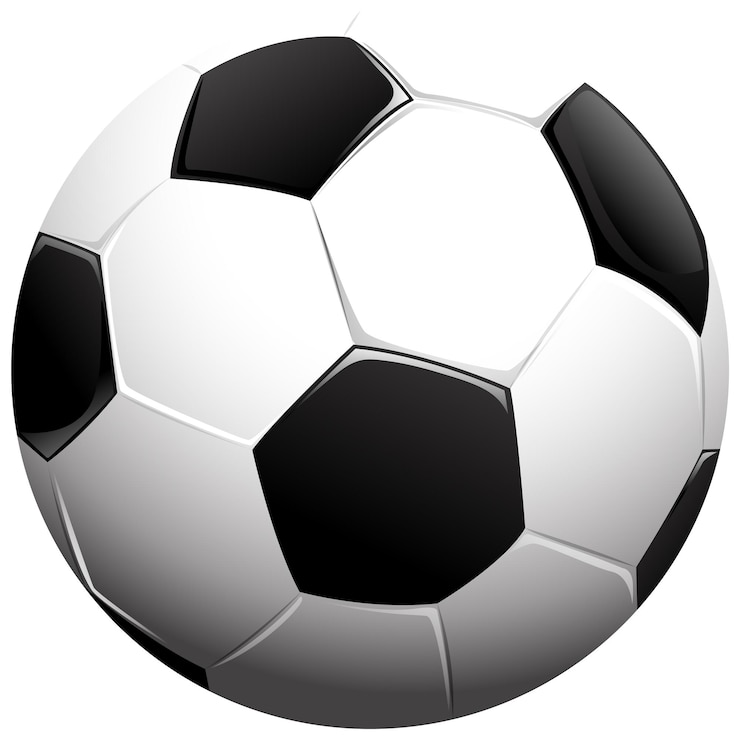 Vecteur illustration de football de style dessin animé isolé