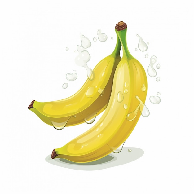 illustration des fruits de banane vecteur des aliments tropicaux isolés jaune set frais élément sucré p