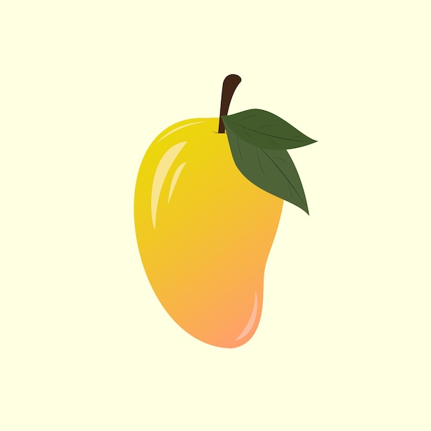 Vecteur illustration de fruits de mangue dessinée à la main par vecteur libre