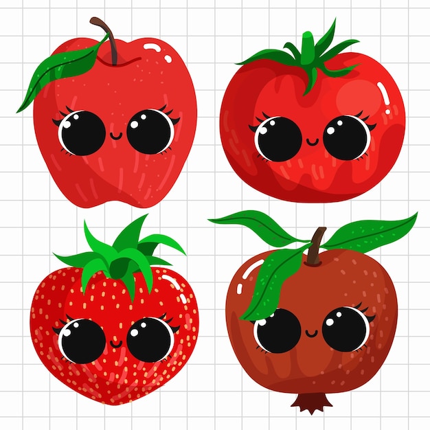 Vecteur l'illustration des fruits rouges