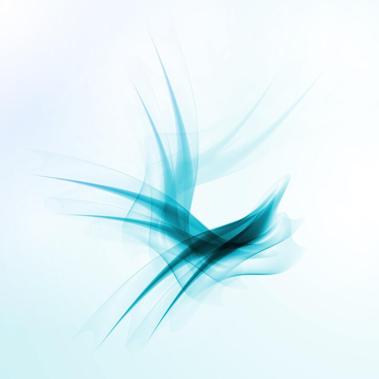 Illustration futuriste sur fond d'onde bleue abstraite