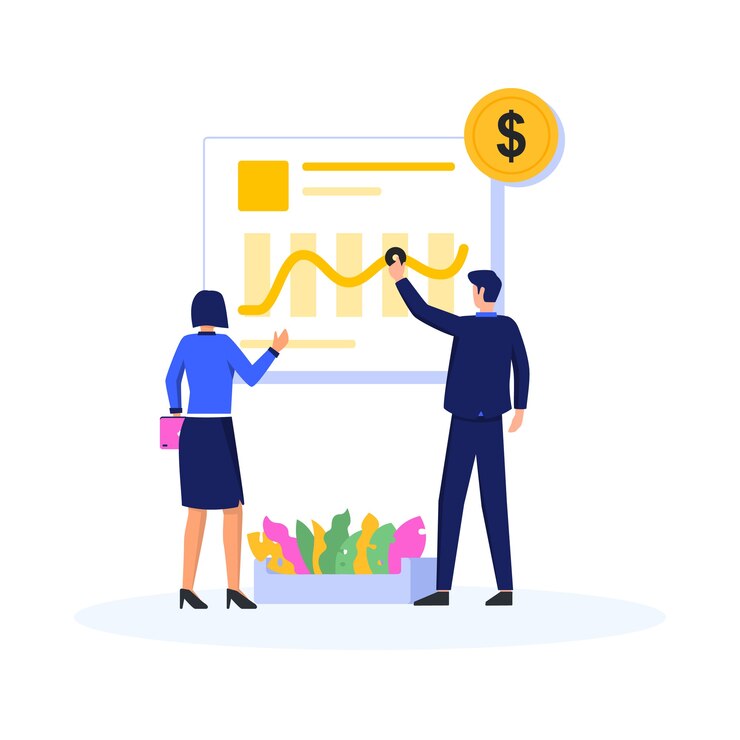 illustration de gain de profit