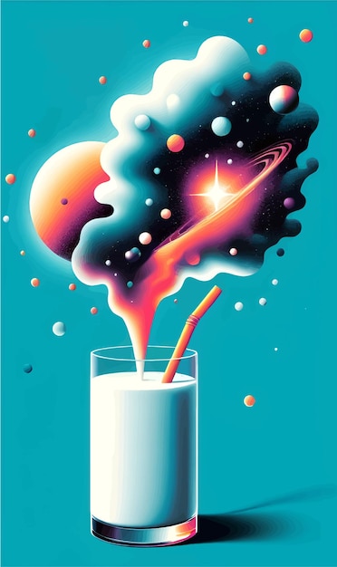 Illustration de la galaxie du lait