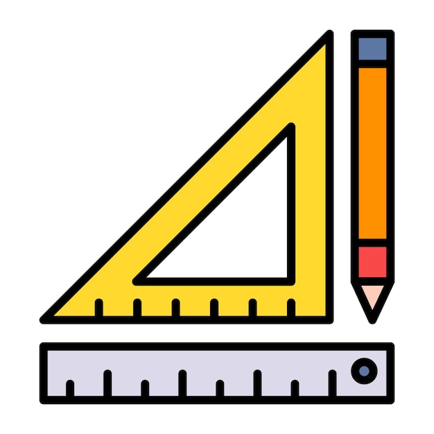 Vecteur illustration de la géométrie à l'aplatissement