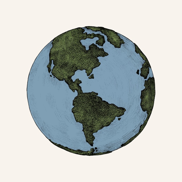 Illustration de globe dessinés à la main