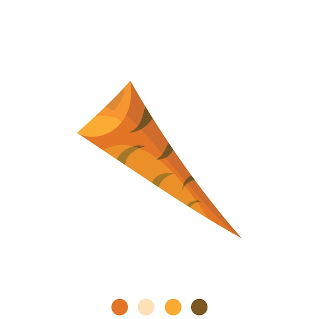 Vecteur illustration graphique de carottes orange saines de vecteur