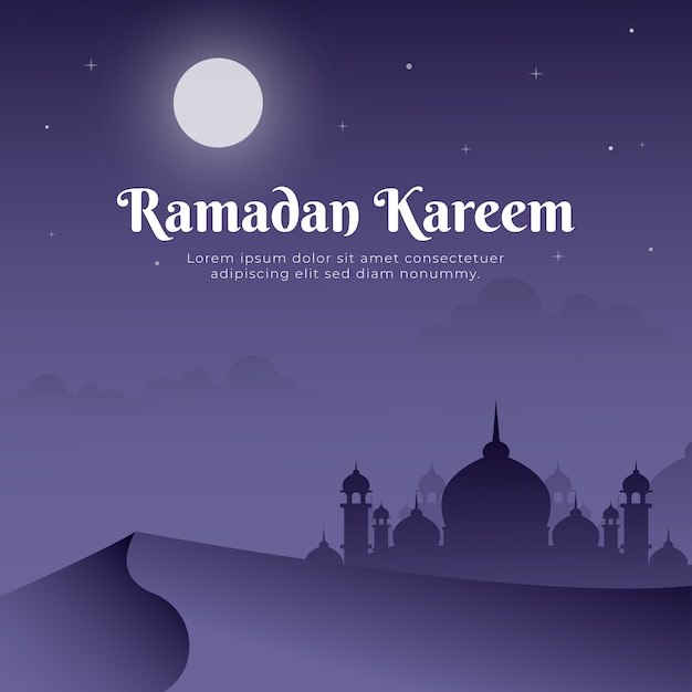 Illustration Graphique Du Ramadan Kareem