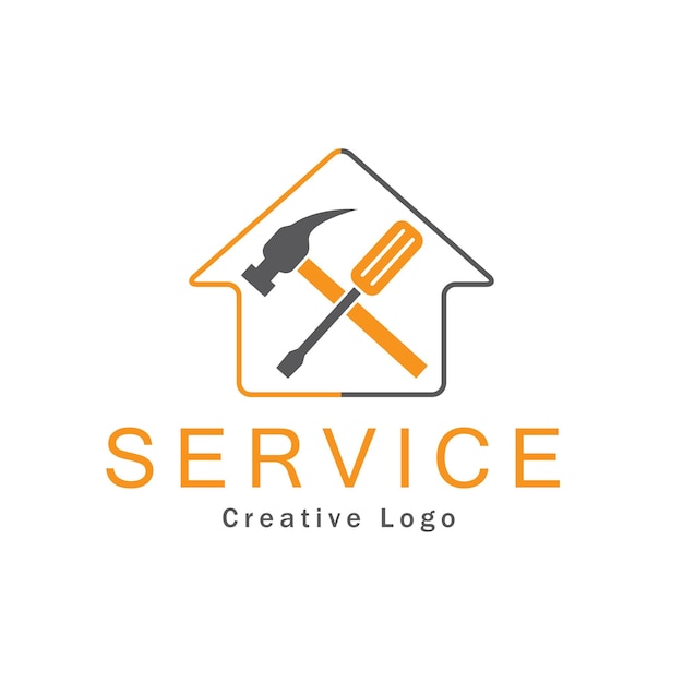 Illustration graphique vectoriel de conception de logo de service