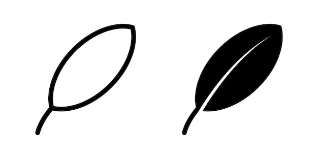 Illustration Graphique vectoriel du modèle d'icône de feuille