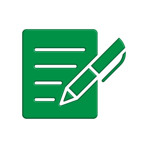 Illustration Graphique vectoriel du modèle d'icône de stylo