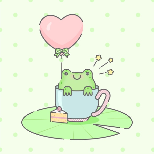 Illustration De Grenouille Bébé Mignon