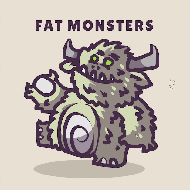 Illustration De Gros Monstre