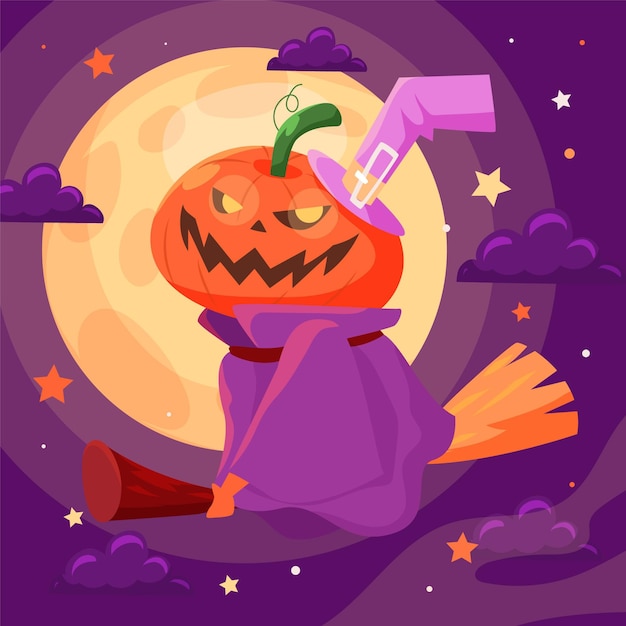 Illustration D'halloween Plat