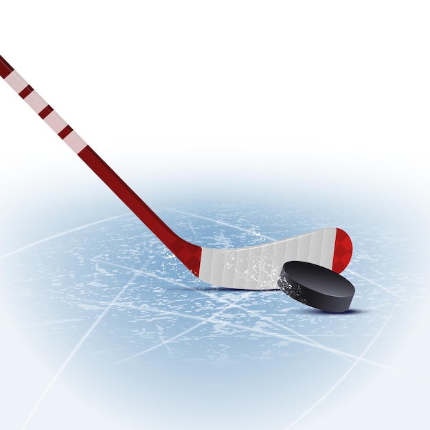 Illustration de hockey réaliste