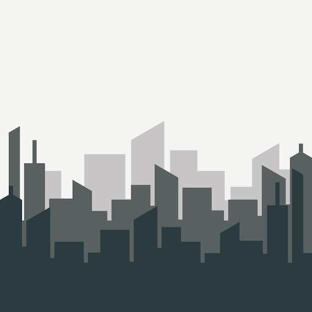 Illustration D'horizon Silhouette Vecteur gratuit