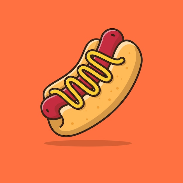 Vecteur illustration de hot-dog