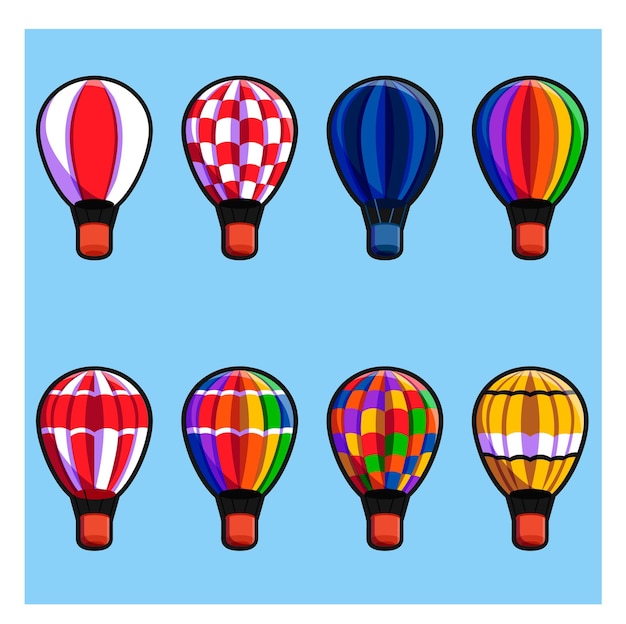 Illustration D'icône De Dessin Animé De Jeu De Ballon à Air Chaud