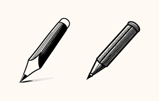 Vecteur illustration de l'icône du croquis au crayon