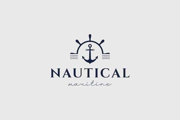 Vecteur illustration de l'icône du logo nautique logo simple pour l'image de marque