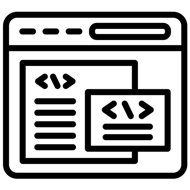 Illustration de l'icône du vecteur de développement de l'arrière-fond du jeu d'icônes No Code