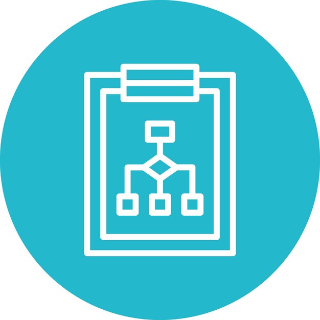 Illustration de l'icône du vecteur de rapport d'entreprise de l'iconecollectif d'affaires