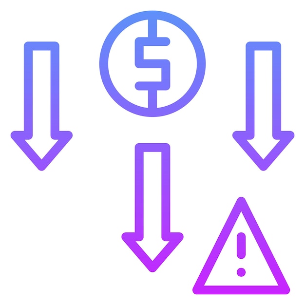 Vecteur illustration de l'icône du vecteur de risque d'entreprise de l'iconset de démarrage d'entreprise