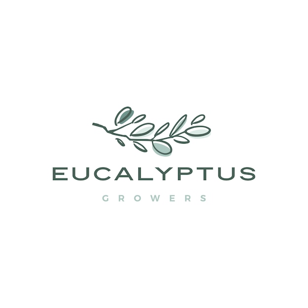 Illustration D'icône Logo Eucalyptus