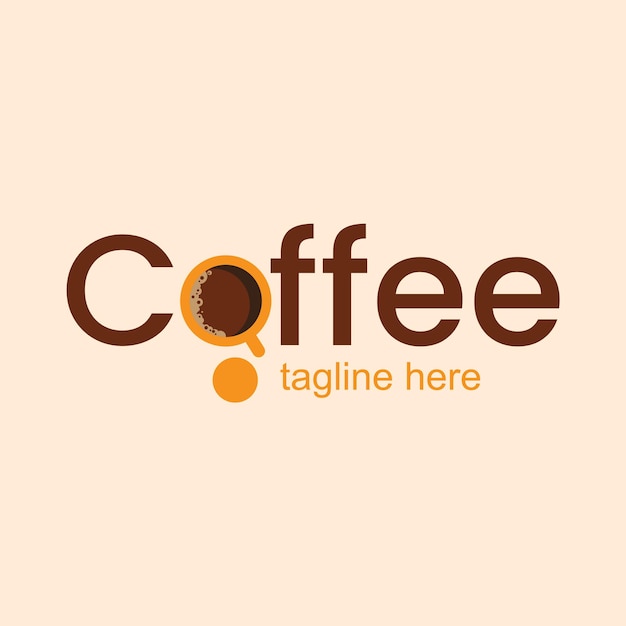 Illustration d'icône de modèle de conception de logo de café-restaurant