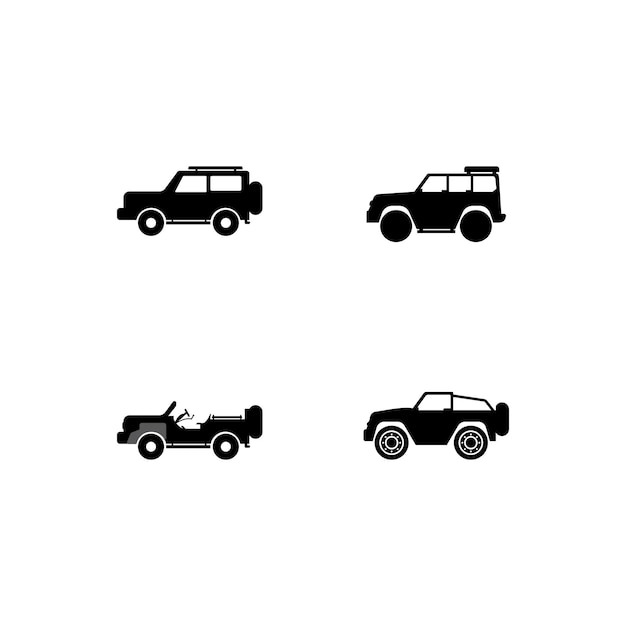 Illustration d'icône de vecteur de logo de voiture