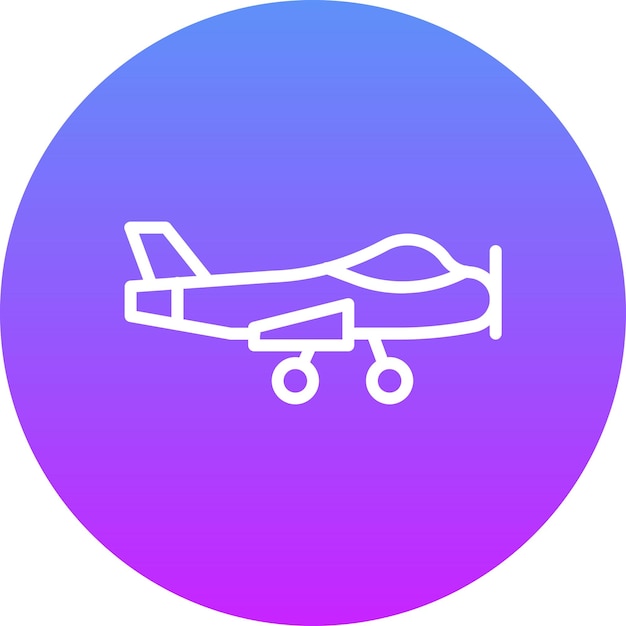 Vecteur illustration de l'icône vectorielle de l'avion aérien