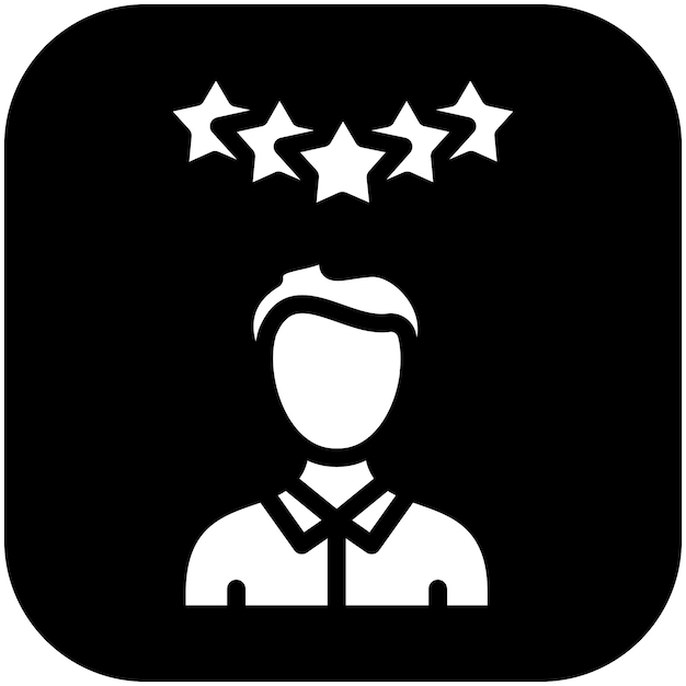 Illustration de l'icône vectorielle de l'avis du client du jeu d'icônes de commerce électronique de mode