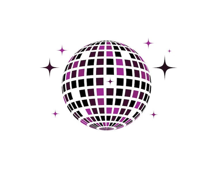 Vecteur illustration d'icône vectorielle boule disco